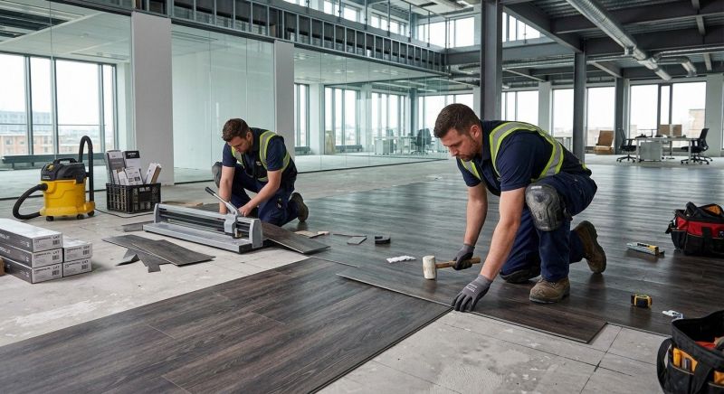 Our team working on Flooring Service projects in Glendale, AZ